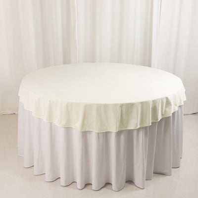 Premium 70" Ivory Scuba Fabric Table Cloth Premium 70" Ivory Scuba Fabric Table Cloth