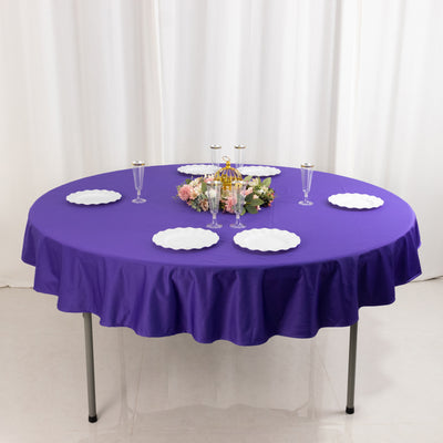 Premium 70" Purple Scuba Fabric Table Cloth Premium 70" Purple Scuba Fabric Table Cloth
