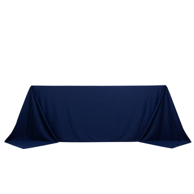 Seamless Elegance with Navy Blue Tablecloth Seamless Elegance with Navy Blue Tablecloth