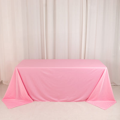 Elegant Pink Scuba Wrinkle-Free Tablecloth Elegant Pink Scuba Wrinkle-Free Tablecloth