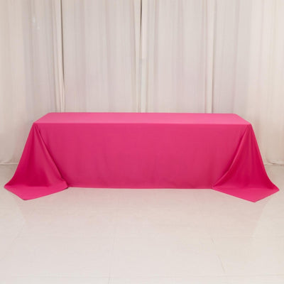 Fuchsia Scuba Rectangular Tablecloth – 90"x156" Fuchsia Scuba Rectangular Tablecloth – 90"x156"