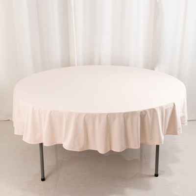 90" Round Blush Scuba Fabric Table Cloth 90" Round Blush Scuba Fabric Table Cloth