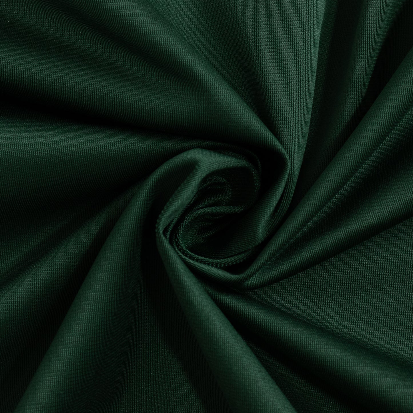 90" Hunter Emerald Green Scuba Tablecloth, wrinkle-free polyester fabric.