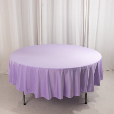 90" Round Lavender Lilac Scuba Fabric Table Cloth 90" Round Lavender Lilac Scuba Fabric Table Cloth