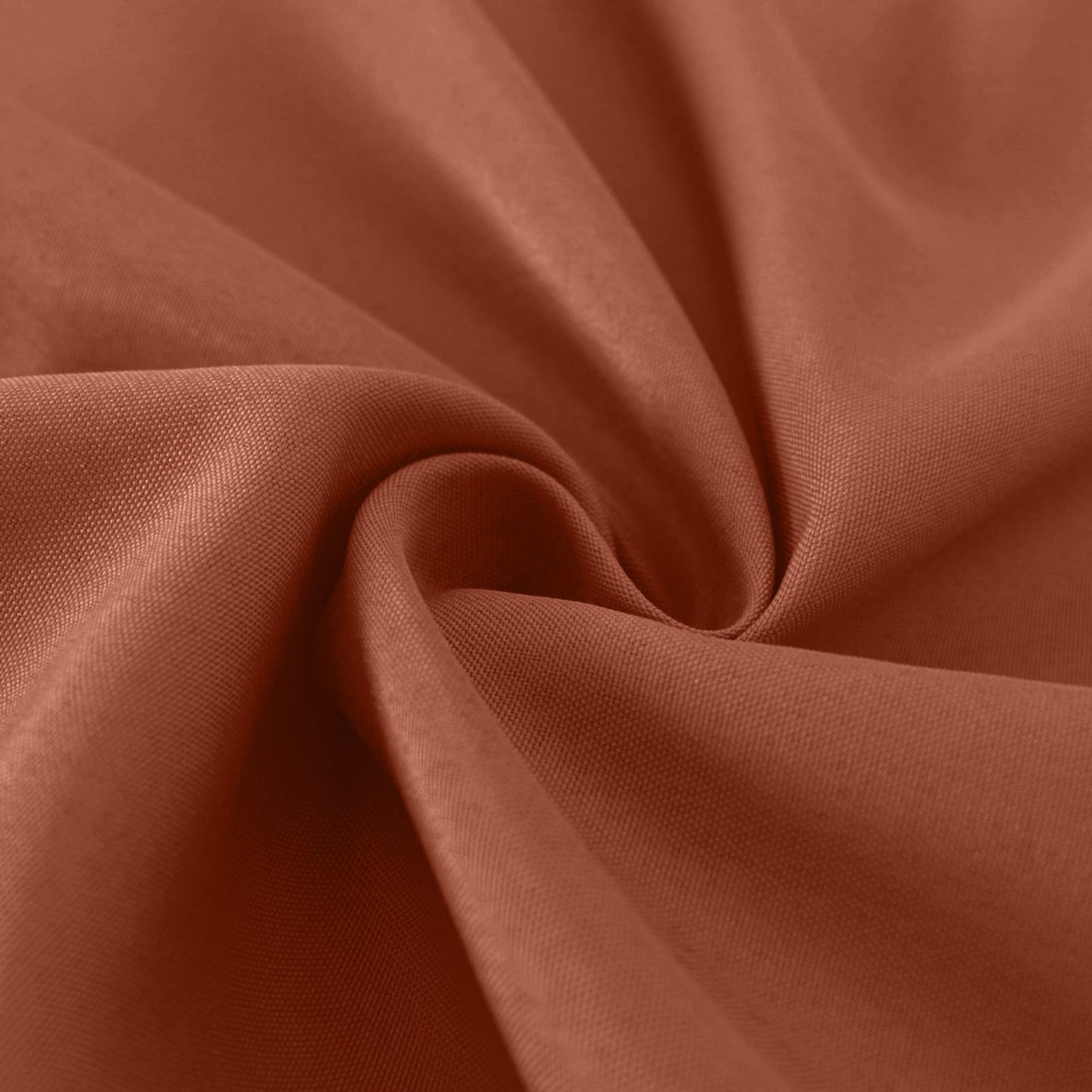 Terracotta polyester square tablecloth, 54"x54".