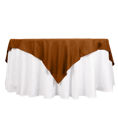 Elevate Your Event with Cinnamon Brown Table Overlay Elevate Your Event with Cinnamon Brown Table Overlay