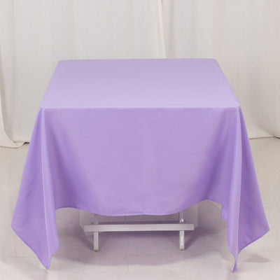 Premium Lavender Polyester Square Tablecloth Premium Lavender Polyester Square Tablecloth