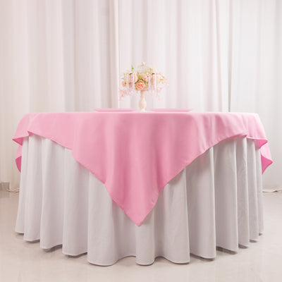 Seamless Pink Premium Polyester Square Table Overlay Seamless Pink Premium Polyester Square Table Overlay