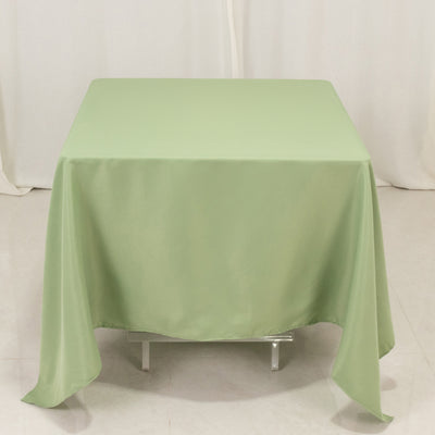 Premium Sage Green Polyester Square Tablecloth Premium Sage Green Polyester Square Tablecloth