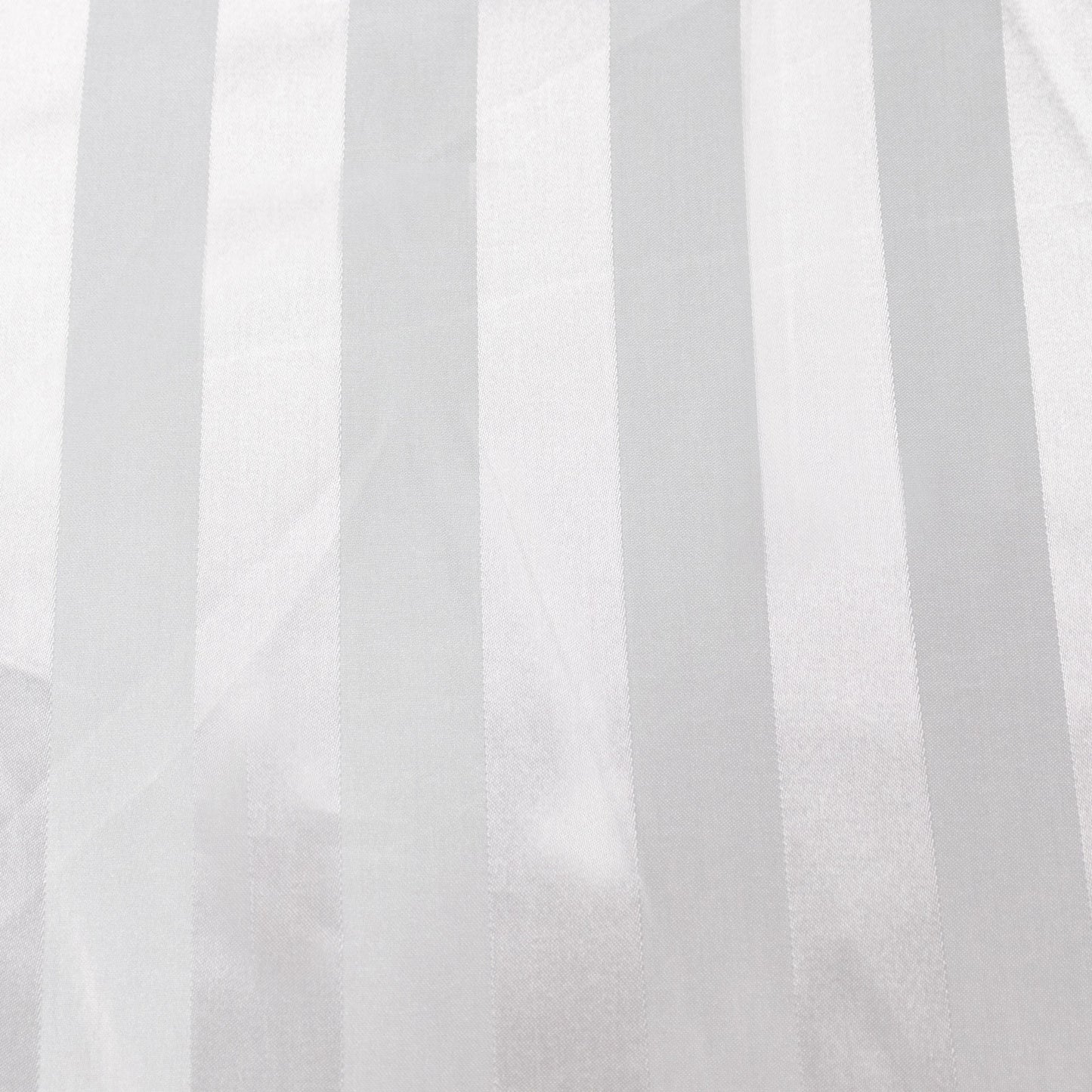 Silver satin stripe tablecloth, 90"x132", seamless rectangular design. #whtbkgd