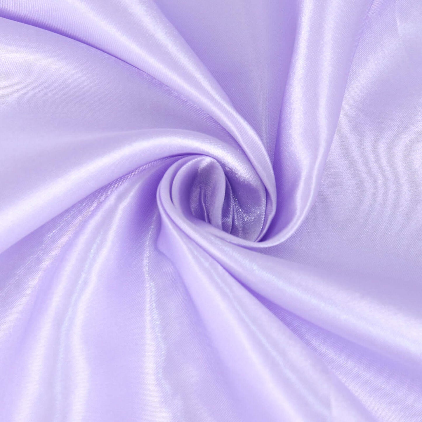 Lavender lilac smooth satin tablecloth fabric.