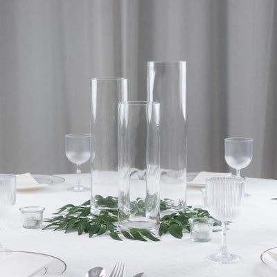 Glass Cylinder Vases Set Glass Cylinder Vases Set