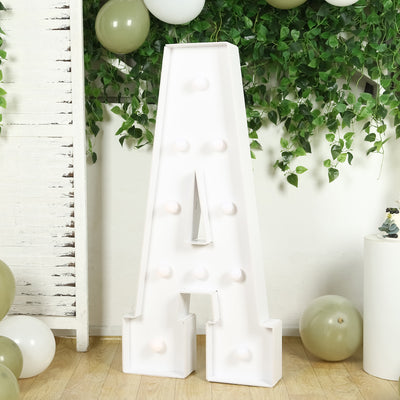 4ft White Marquee Light Up Letters 4ft White Marquee Light Up Letters