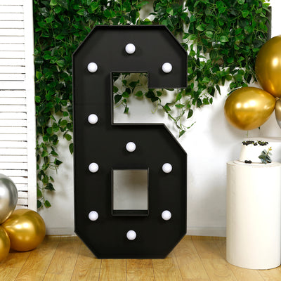 4ft LED Marquee Number "6" 4ft LED Marquee Number "6"