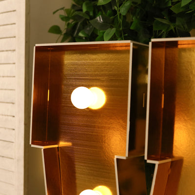 Décor Ideas with a Giant LED Marquee Letter Décor Ideas with a Giant LED Marquee Letter