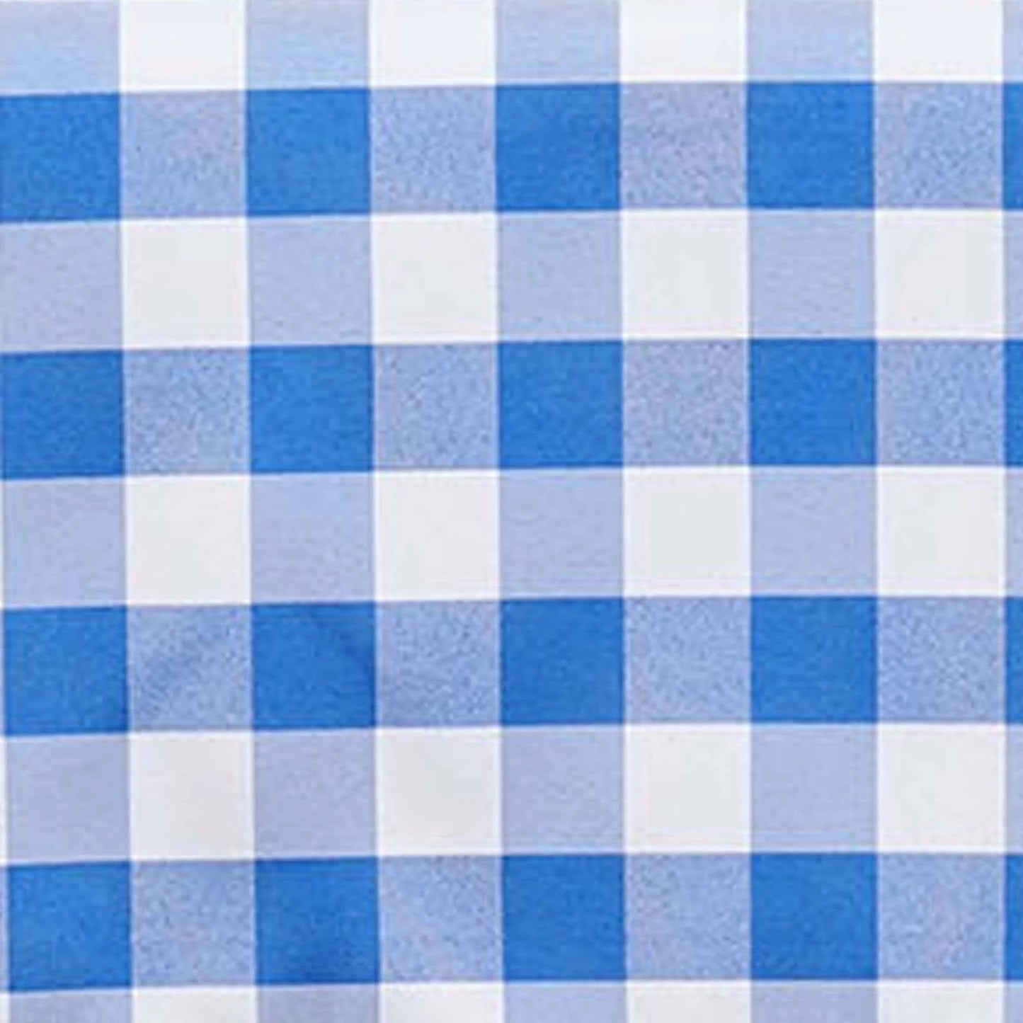 White and blue buffalo plaid tablecloth, checkered design. #whtbkgd