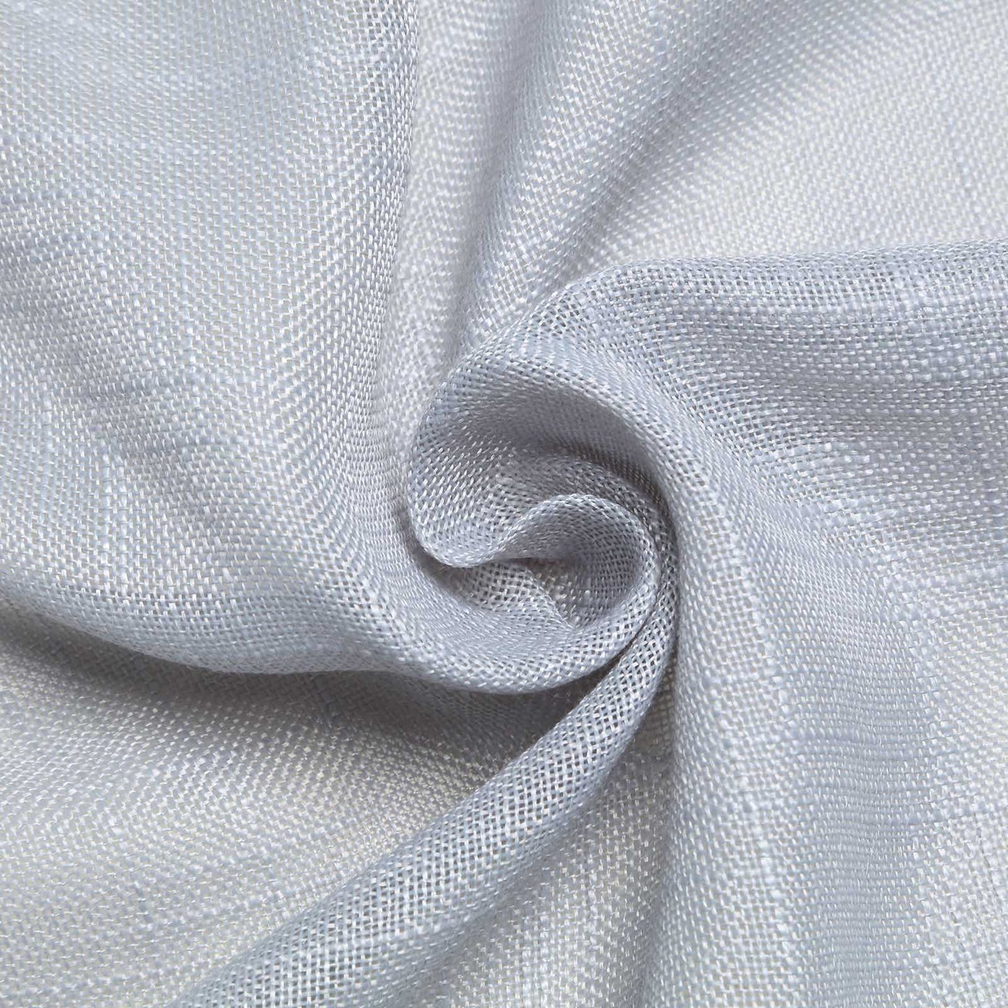 Silver linen table runner with slubby texture, wrinkle resistant. #whtbkgd