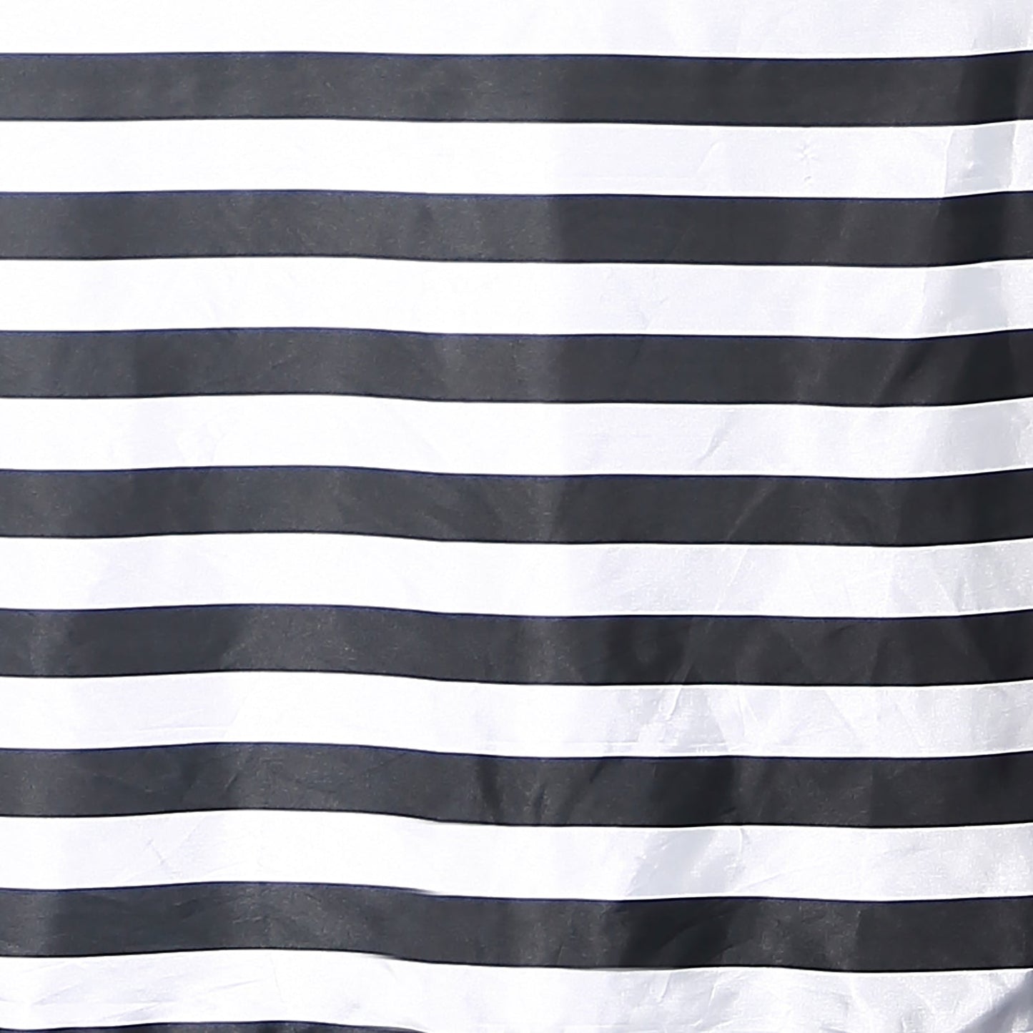 Black and white seamless stripe satin round tablecloth.