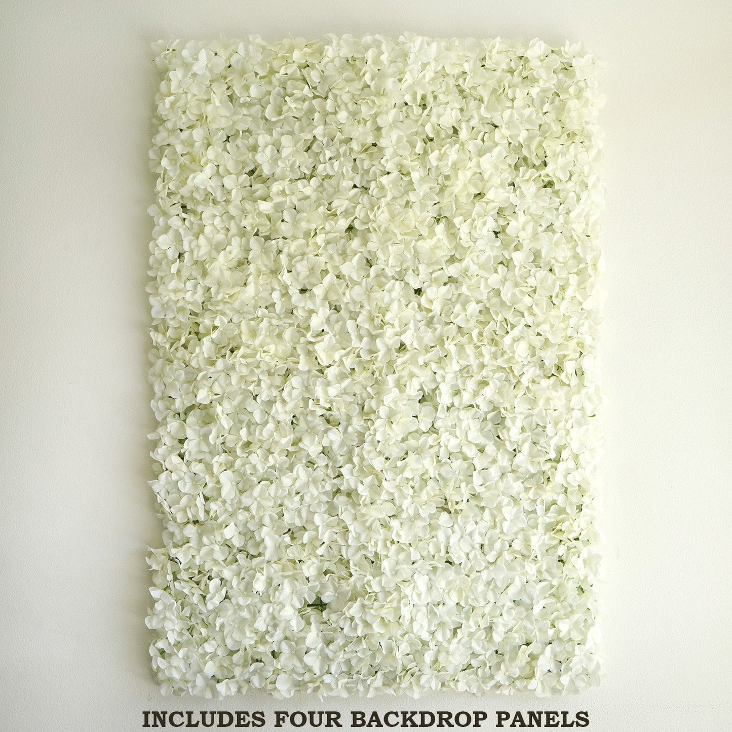 11 Sq ft. | Cream UV Protected Hydrangea Flower Wall Mat Backdrop