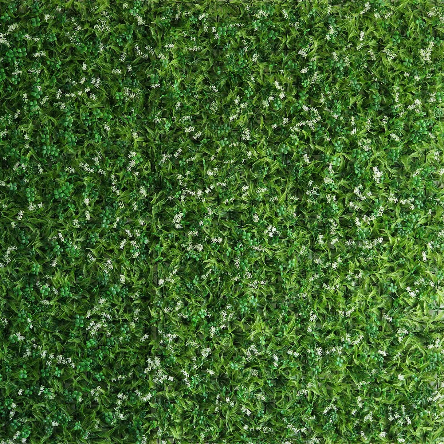 11 Sq ft. | 4 Panels Green Flowery Boxwood Hedge Garden Wall Backdrop Mat