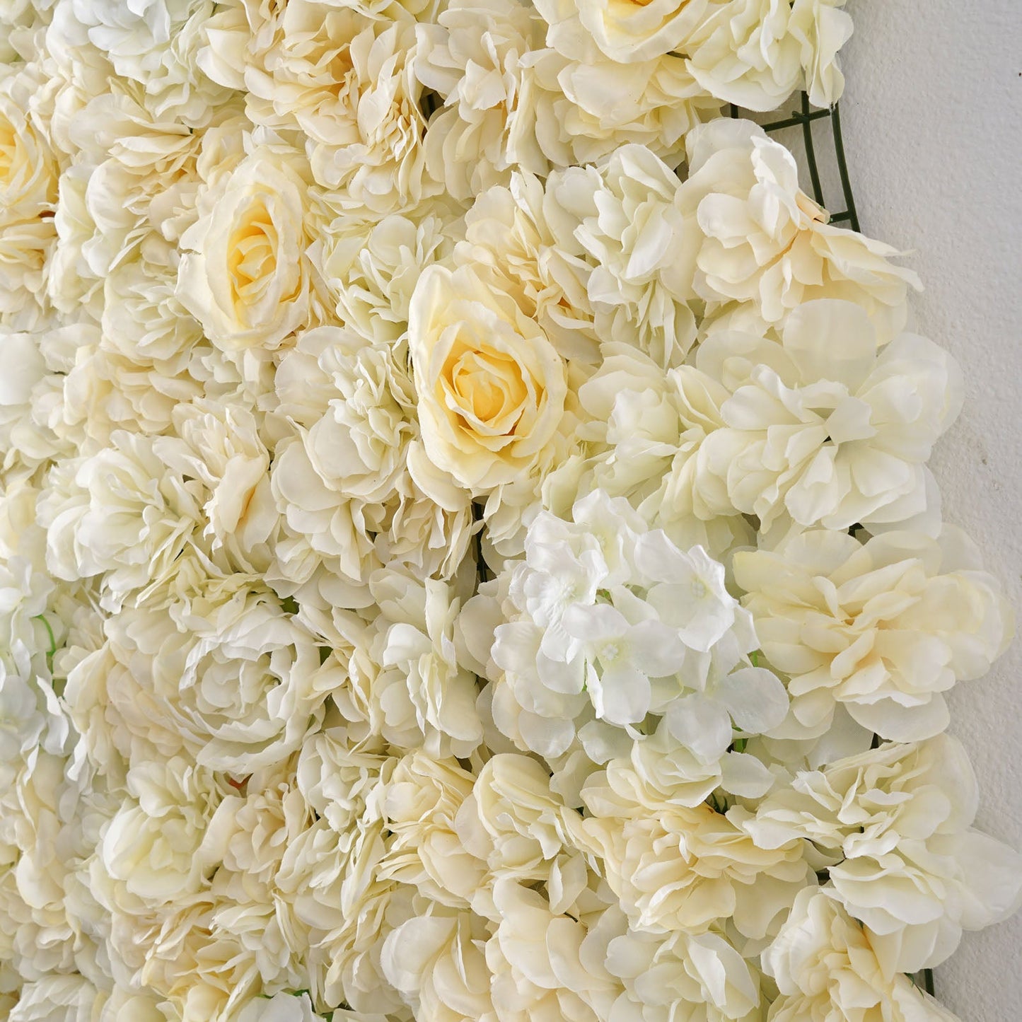 13 Sq ft. | White/Champagne UV Protected Assorted Flower Wall Mat