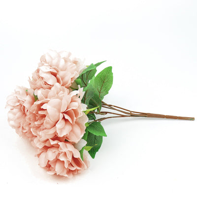 Lifelike Elegance of Dusty Rose Peonies Lifelike Elegance of Dusty Rose Peonies