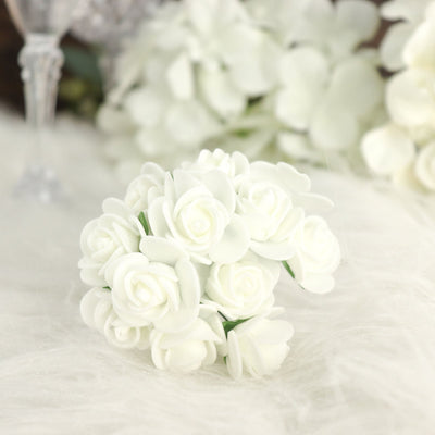 Lifelike Elegance with Ivory Foam Roses Lifelike Elegance with Ivory Foam Roses