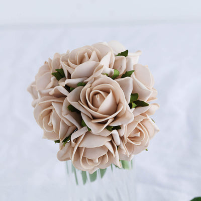 Timeless Elegance with Champagne Roses Timeless Elegance with Champagne Roses