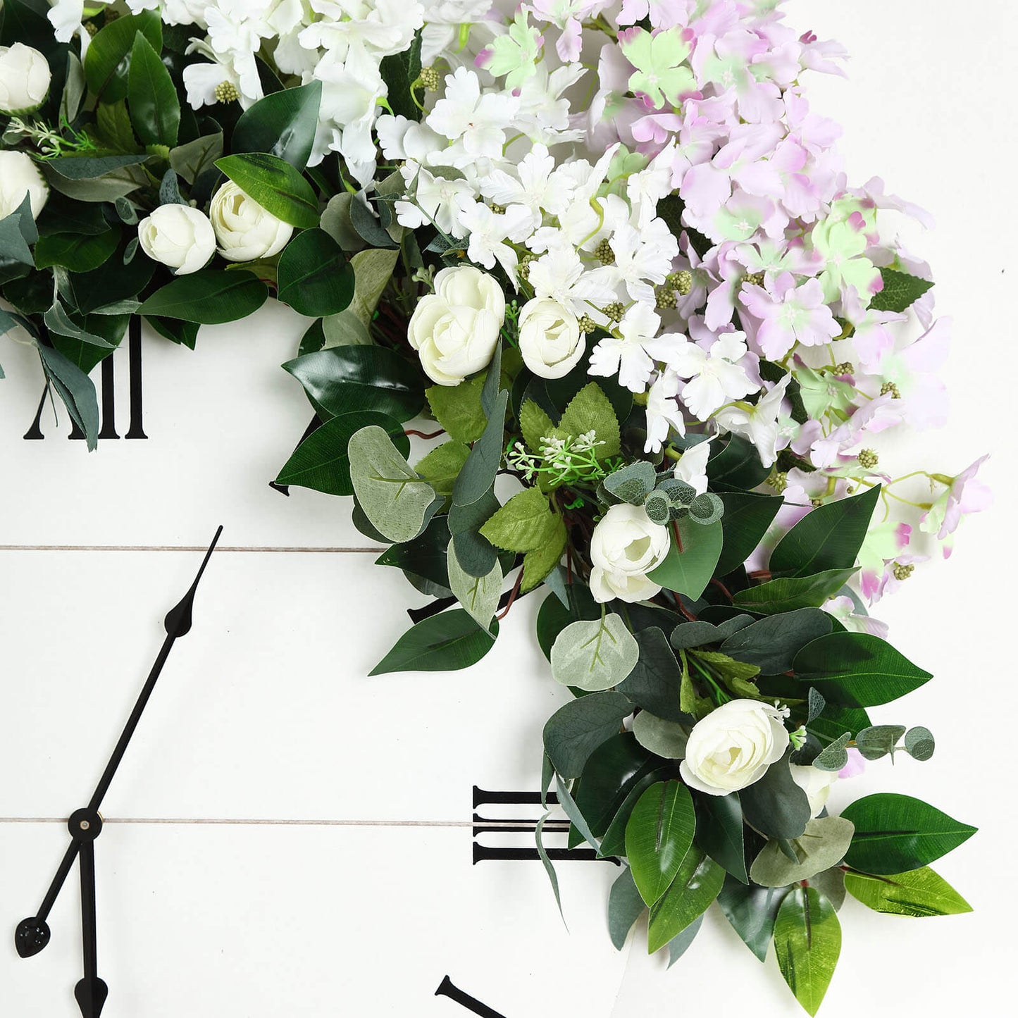 40 Inch Leaf Ranunculus Artificial Eucalyptus & Willow Flower Garland Vine