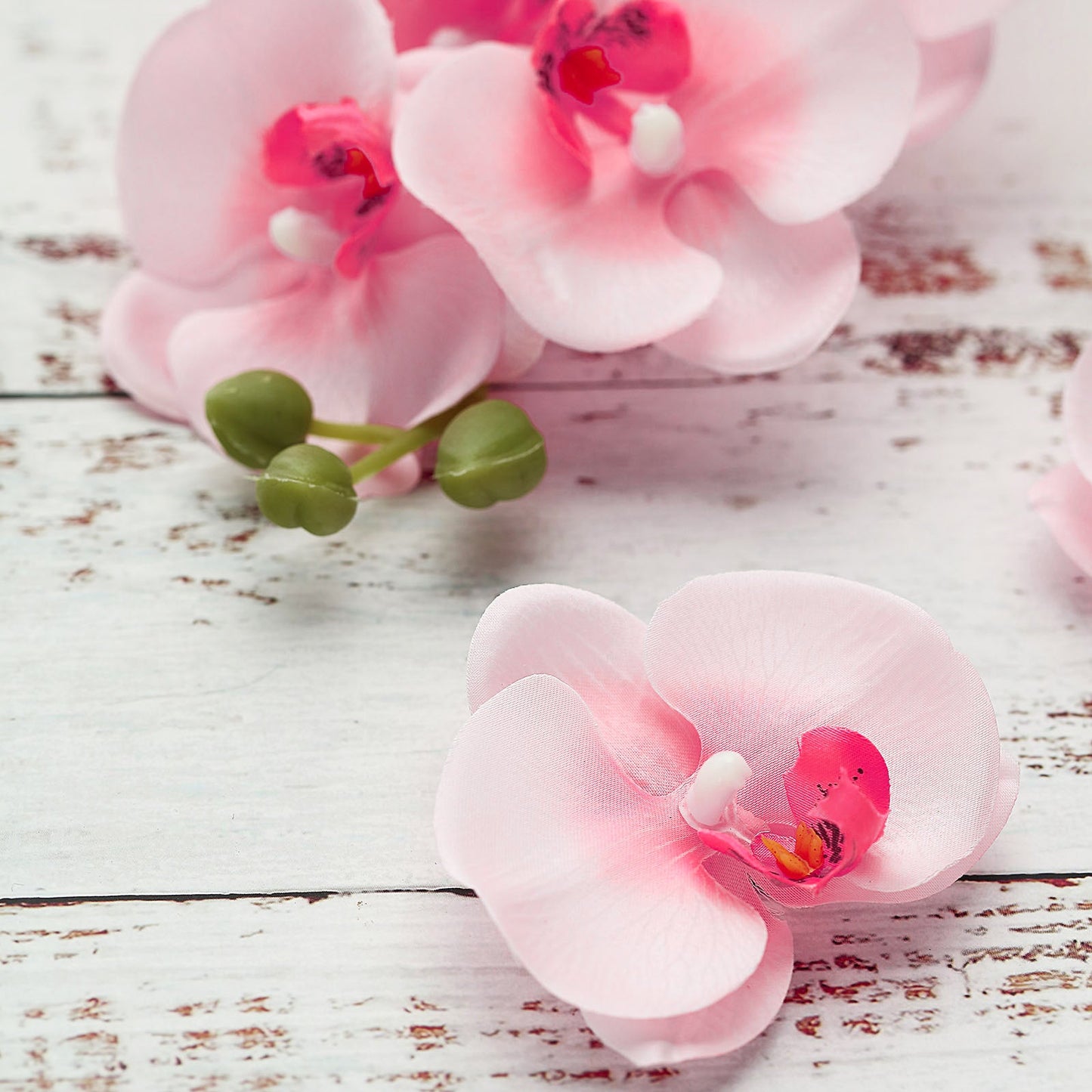 4" Pink Artificial Silk Orchids for DIY Crafts and Decorations