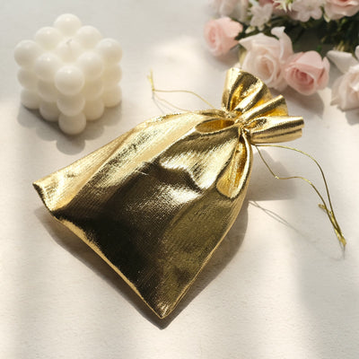 Durable and Reusable Metallic Gold Gift Bags Durable and Reusable Metallic Gold Gift Bags