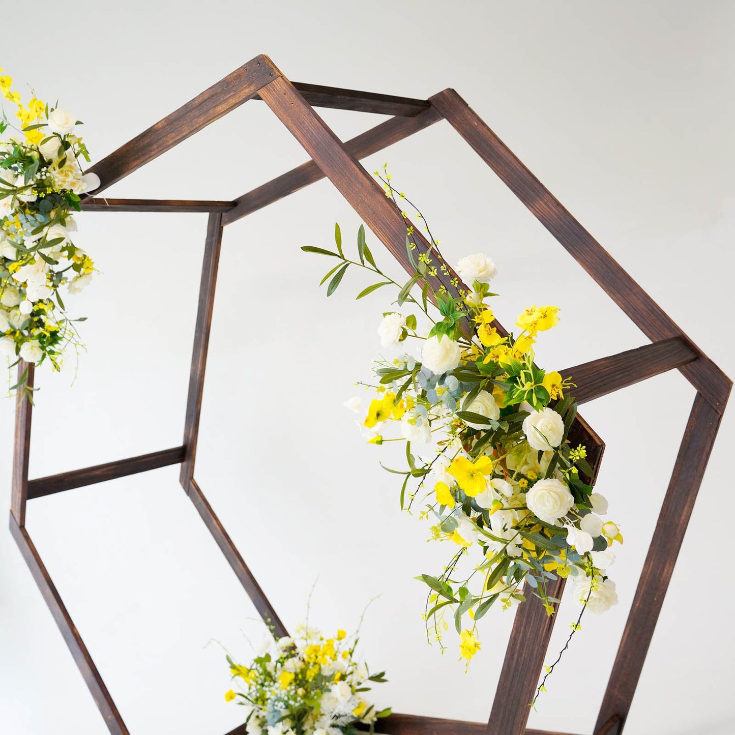 7 ft x 8.5 ft Wooden Hexagonal Arch