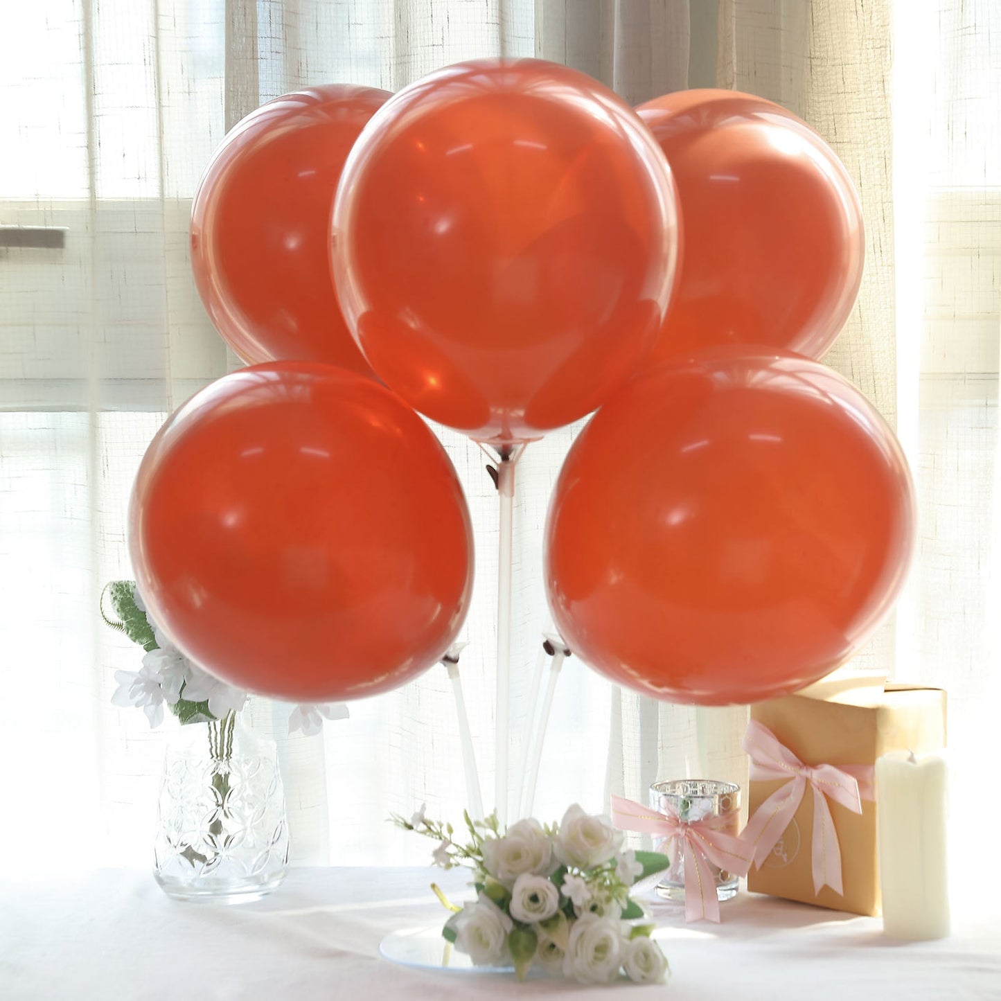 Pack of 25 Matte Pastel Terracotta Air & Helium Latex Balloons 12 Inch