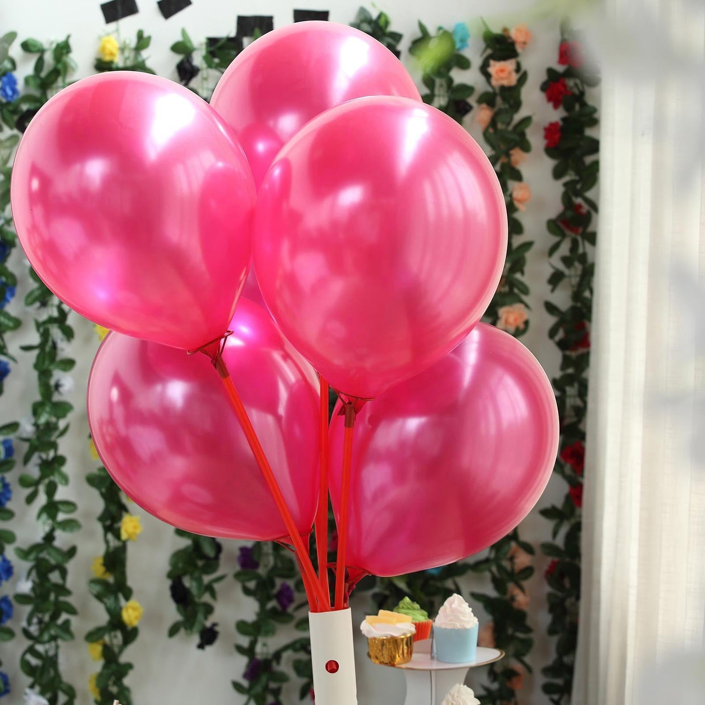 25 Pack Shiny Pearl Wine Helium Air or Water Latex Balloons 12 Inch