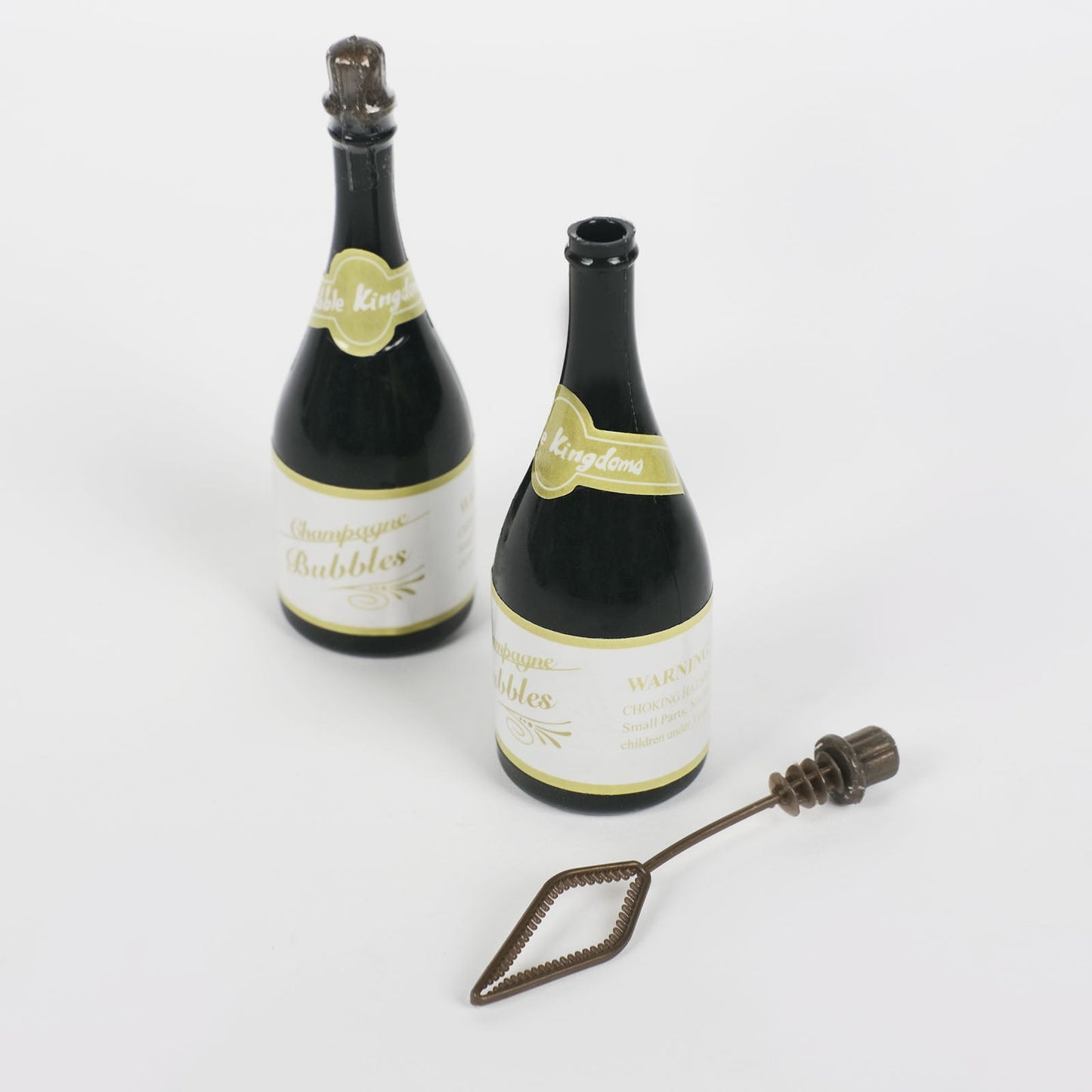 24 Pack | Mini 4Inch Champagne Bottle Event Favor Bubbles, Wedding Shower Bubbles