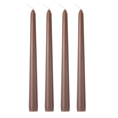 Elegant Ambiance with Mocha Brown Taper Candles Elegant Ambiance with Mocha Brown Taper Candles