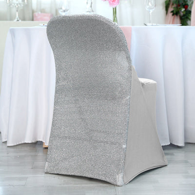 Elegance of the Silver Spandex Chair Cover Elegance of the Silver Spandex Chair Cover