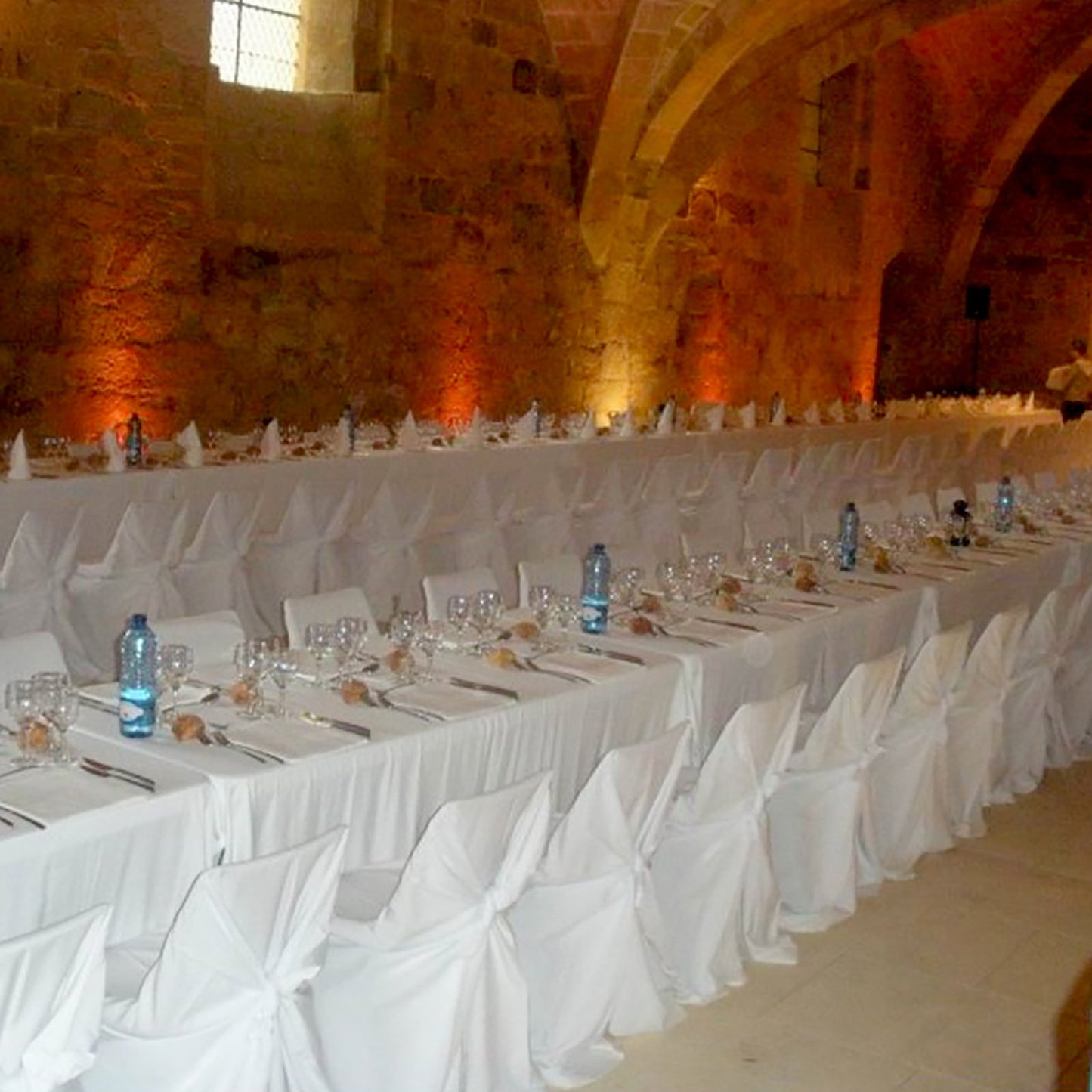 Polyester Folding Dining Banquet & Standard Size Universal White Chair Covers