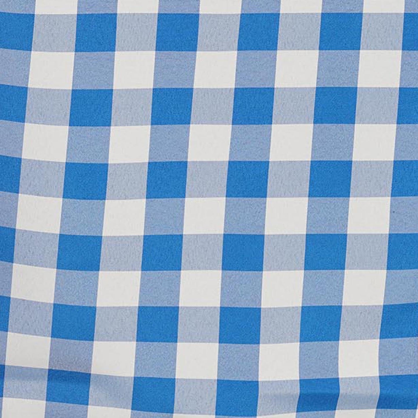 Rectangular Checkered Polyester Buffalo Plaid Tablecloth In White & Blue 90 Inch x 132 Inch#whtbkgd