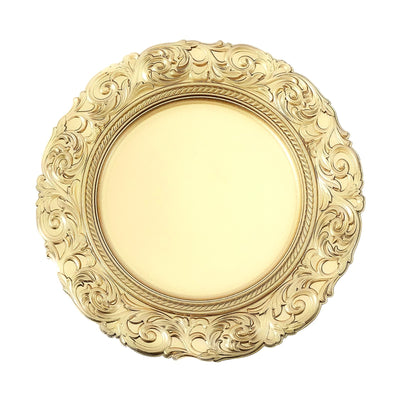 Elegant Design of Gold Charger Plates Elegant Design of Gold Charger Plates