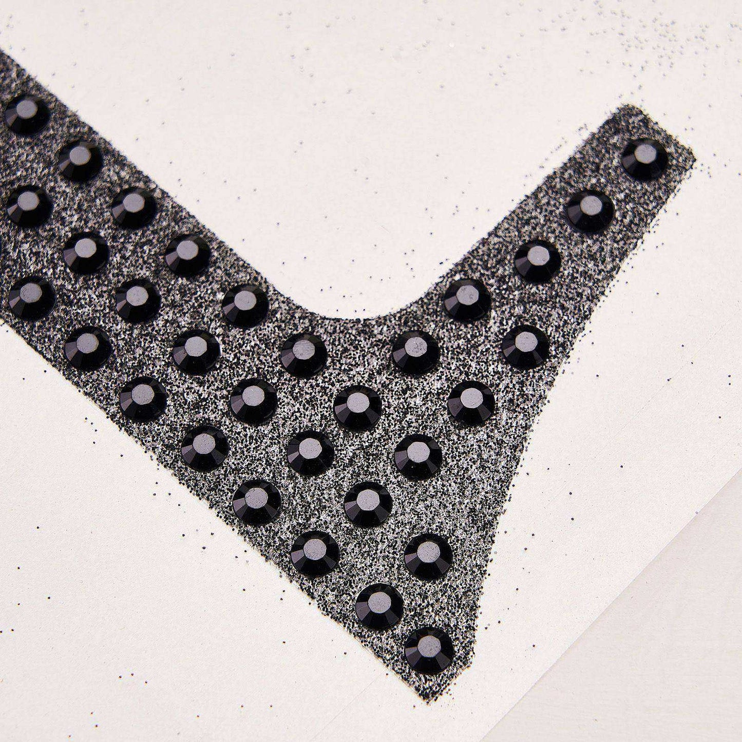 Black decorative rhinestone number stickers for DIY crafts.