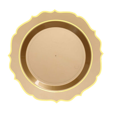 Elevate Your Event with Gold Scalloped Plates Elevate Your Event with Gold Scalloped Plates