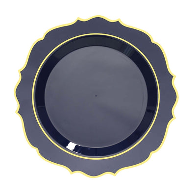 Sophisticated Design of Navy Blue Plastic Dinner Plates Sophisticated Design of Navy Blue Plastic Dinner Plates