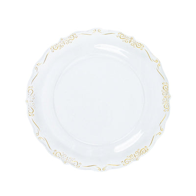 Elegance Redefined with Gold Vintage Rim Plates Elegance Redefined with Gold Vintage Rim Plates