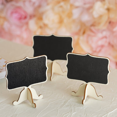 Elegant Table Decor with Mini Chalkboard Signs Elegant Table Decor with Mini Chalkboard Signs