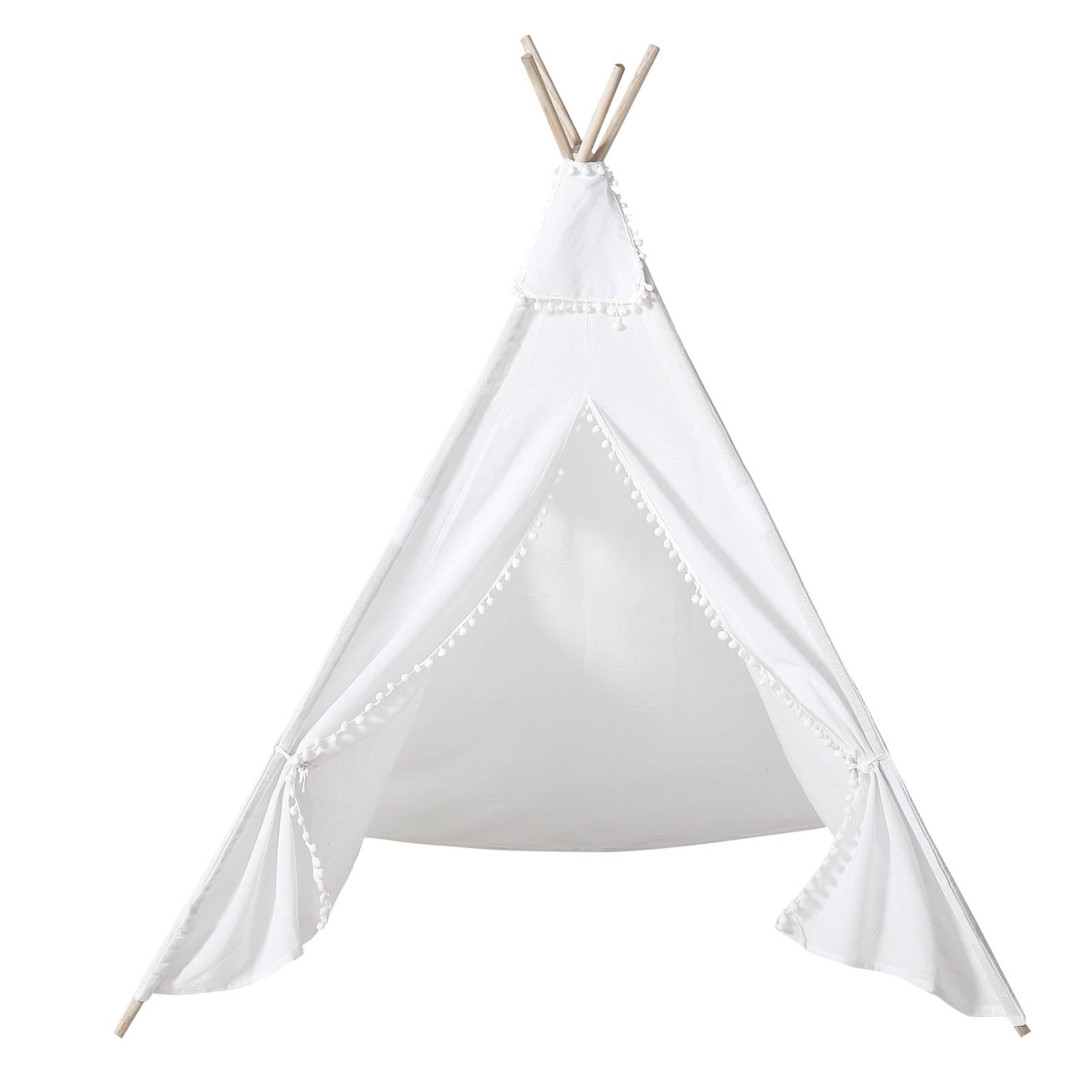 linen tent 5Ft Kids Linen Teepee Play Tent, Toddler Indoor Outdoor Playhouse With Window