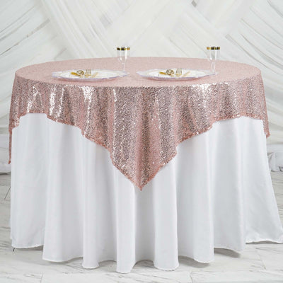 Stunning Elegance with Blush Duchess Sequin Overlay Stunning Elegance with Blush Duchess Sequin Overlay