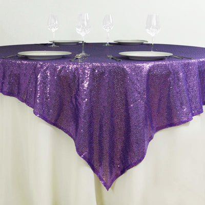 Versatile Uses for the Purple Sequin Table Overlay Versatile Uses for the Purple Sequin Table Overlay