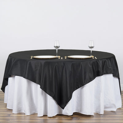 Elevate Your Event with the Black Polyester Tablecloth Elevate Your Event with the Black Polyester Tablecloth