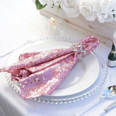 Stunning Visual Appeal of Pink Sequin Napkin Stunning Visual Appeal of Pink Sequin Napkin
